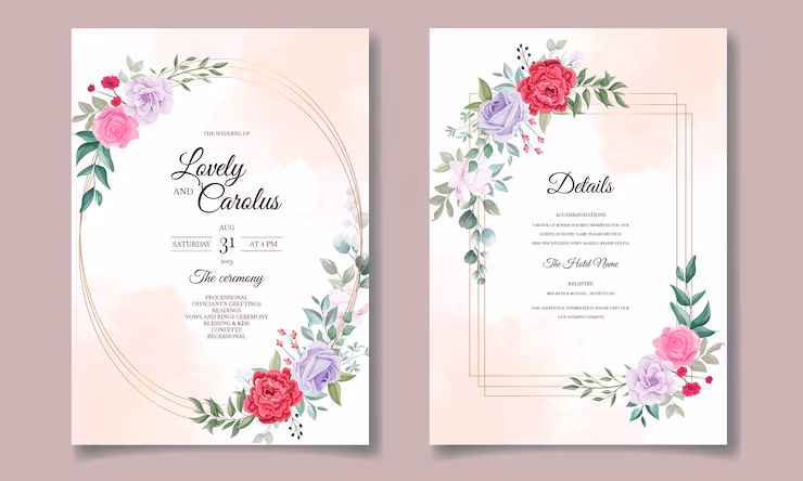 wedding-invitation-card-with-beautiful-blooming-floral_44538